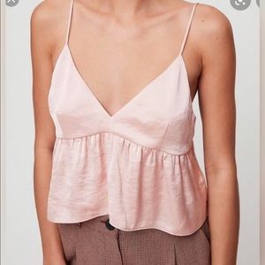 Aritzia little moon lovers camisole baby pink  size medium